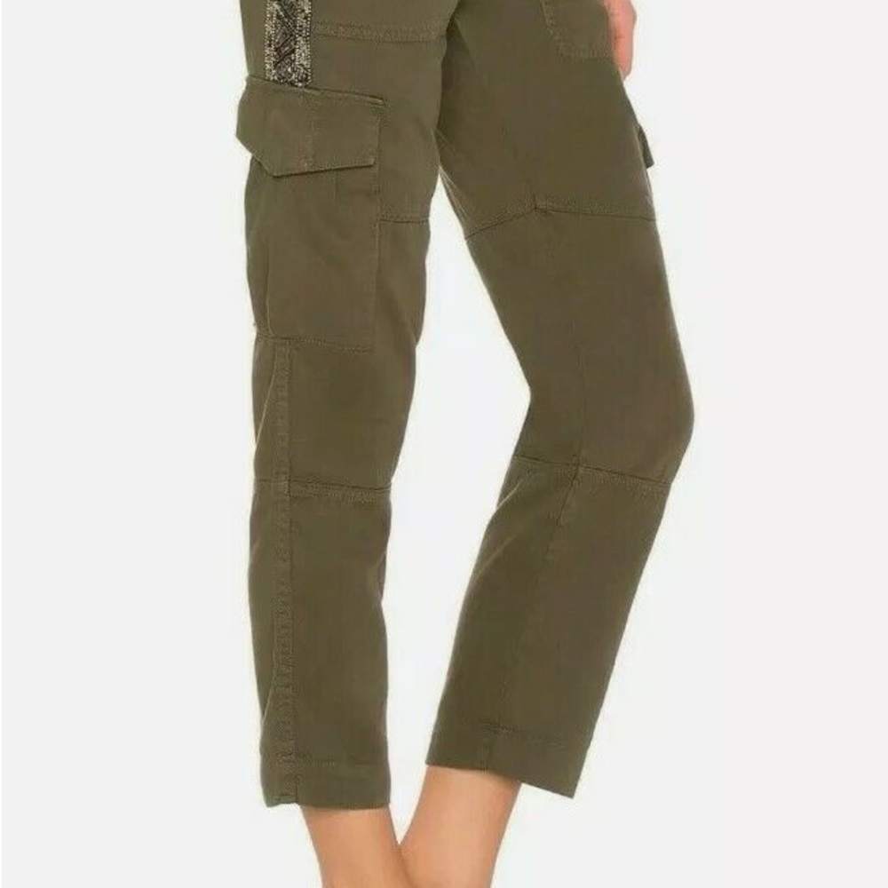 JOIE Women's Cargo pants with embellished side stripe